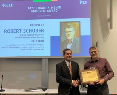Towards entry "ASC-Professor Robert Schober receives the IEEE Stuart Meyer Memorial Award"
