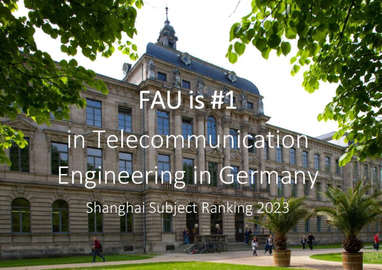 FAU is #1 in Telecommunication Engineering in Germany