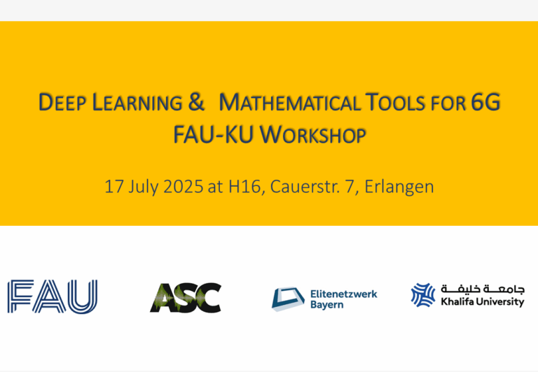 Workshop ‘Deep Learning & Mathematical Tools for 6G’